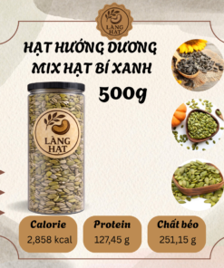 Hạt Hướng Dương Mix Hạt Bí Xanh 500g